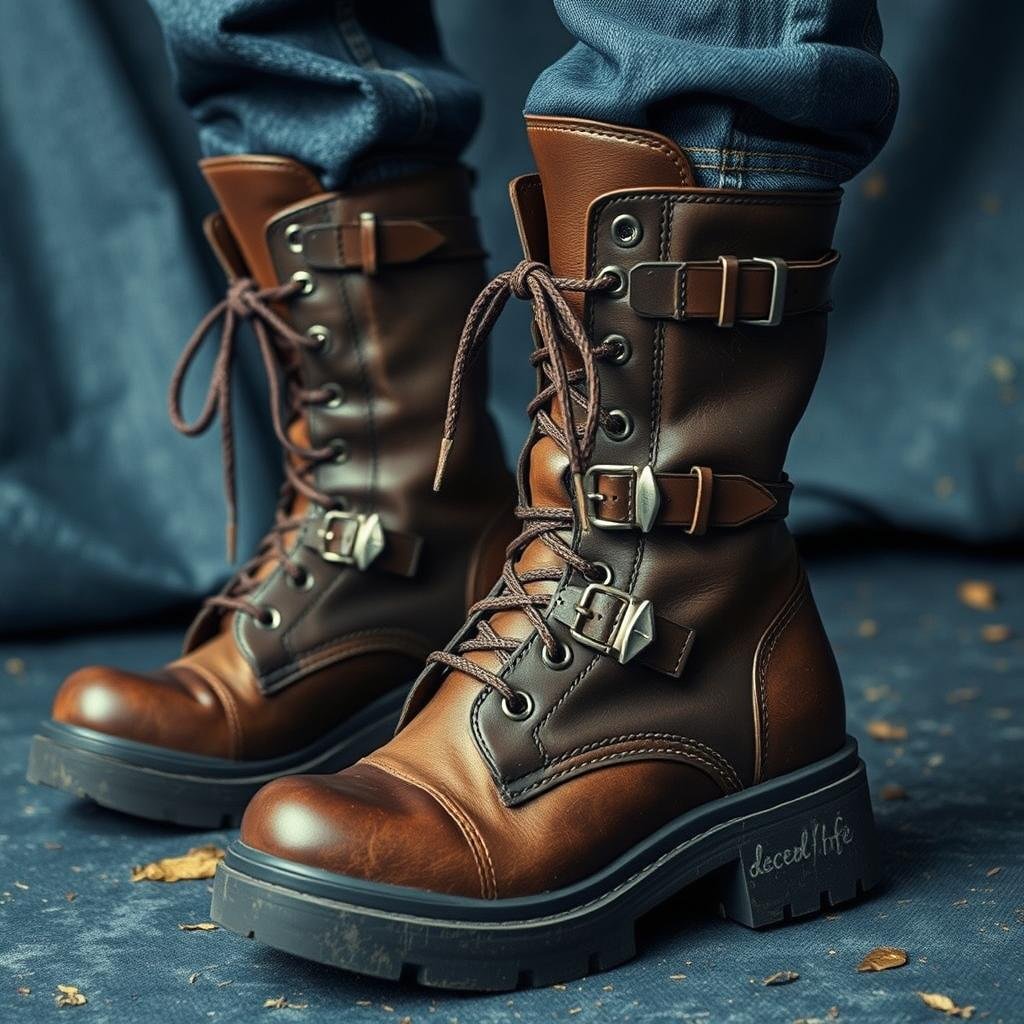 military-inspired boots