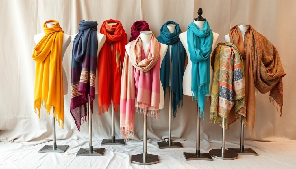 styling colorful scarves