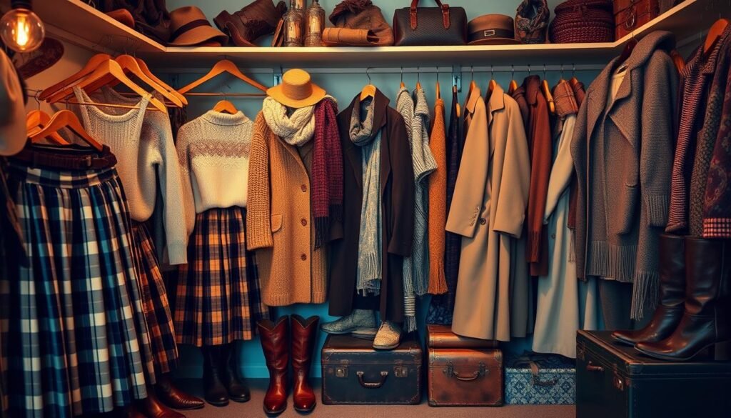 vintage-inspired closet