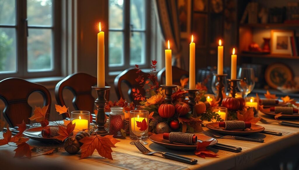 Fall table settings