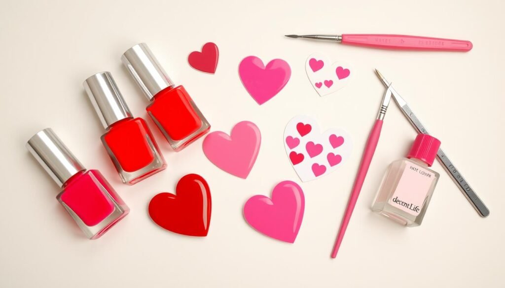 heart nail art tools