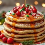 how to make christmas pancakes, christmas brunch, holiday breakfast