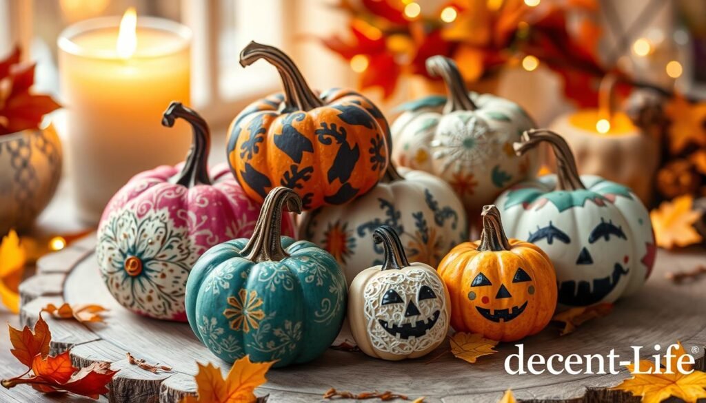 mini pumpkin decorating ideas