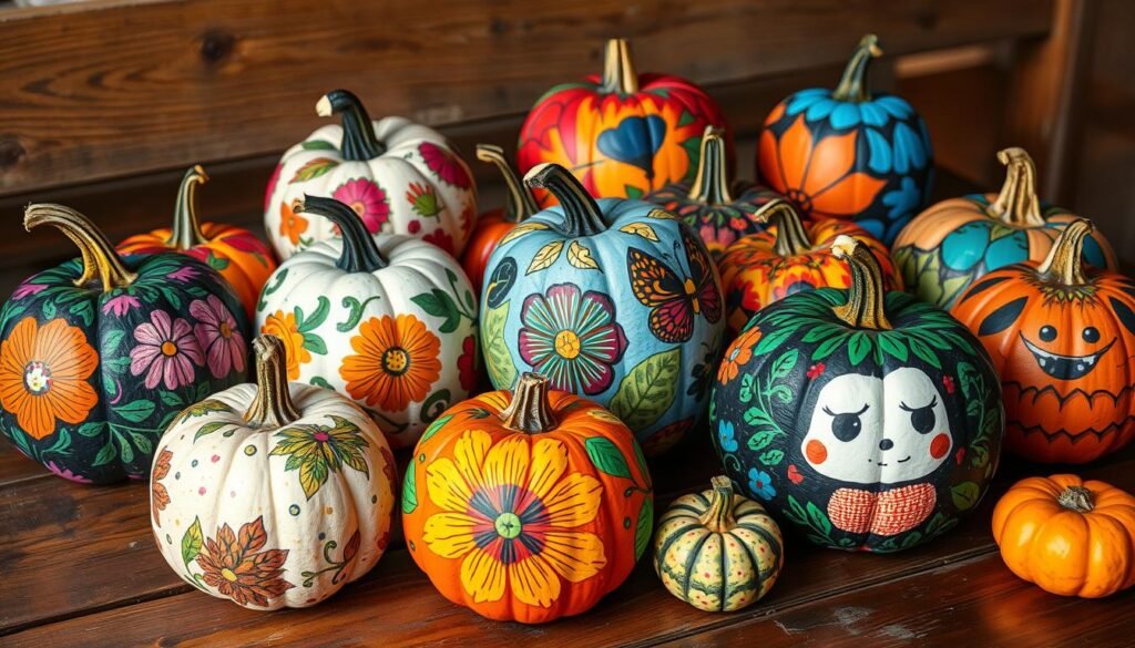 painted pumpkins