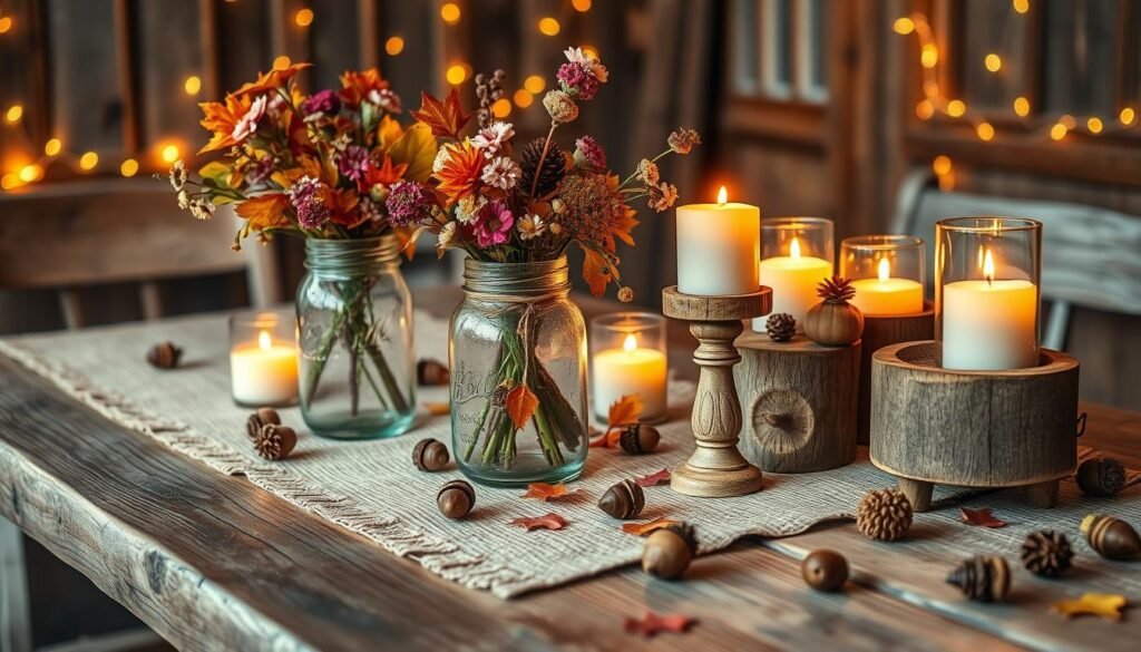 rustic tablescapes