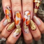 thanksgiving nails acrylic