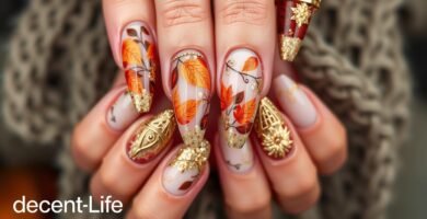 thanksgiving nails acrylic