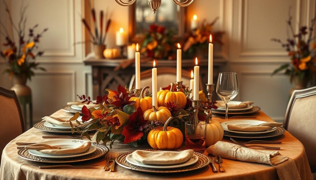 thanksgiving tablescapes,thanksgiving table settings,fall table settings