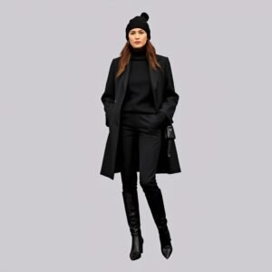all black outfit for women, winter outfits aesthetic