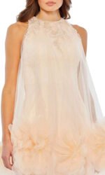 Mac Duggal 11294 - Ruffled Tulle Overlay Cocktail Dress
