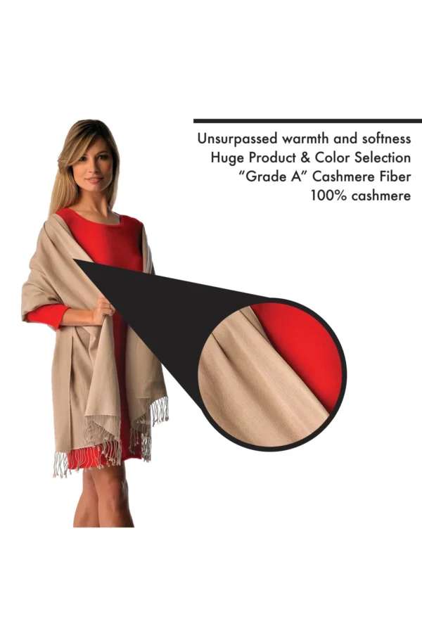 Pashmina and Silk Wrap - Cashmere Boutique