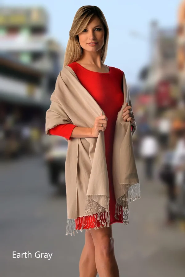 Pashmina and Silk Wrap - Cashmere Boutique