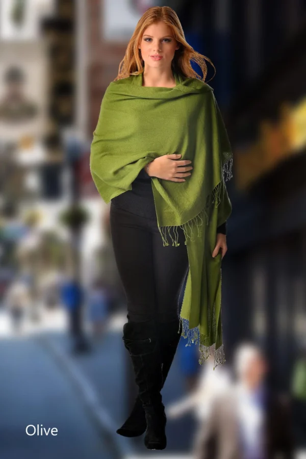 Pashmina and Silk Wrap - Cashmere Boutique