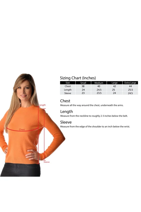 Pure Cashmere Crew Neck Spring Sweater for Women - Cashmere Boutique