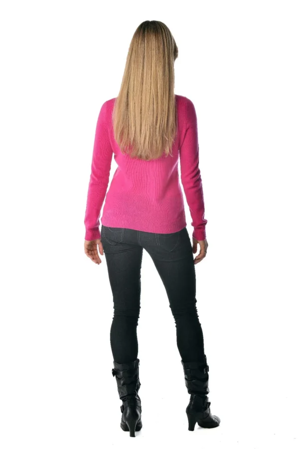 Pure Cashmere Crew Neck Spring Sweater for Women - Cashmere Boutique