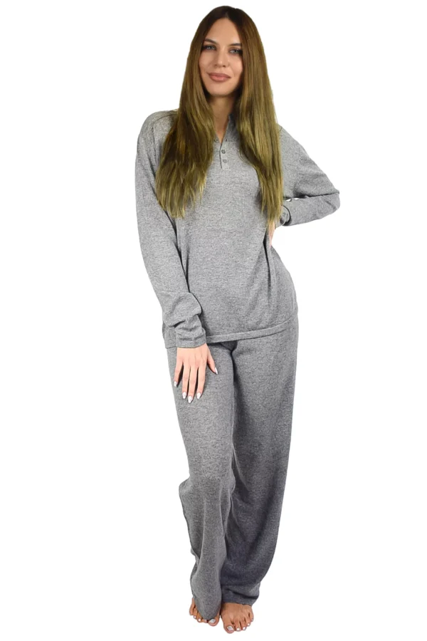 Unisex Trouser & Sweater Lounge Set in Pure Cashmere - Cashmere Boutique