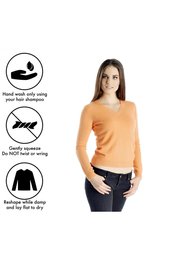 Women’s Cashmere V-Neck Sweater - Cashmere Boutique