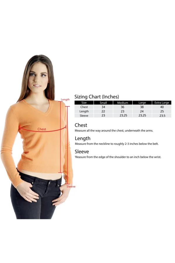 Women’s Cashmere V-Neck Sweater - Cashmere Boutique