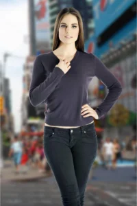 Women’s Cashmere V-Neck Sweater - Cashmere Boutique