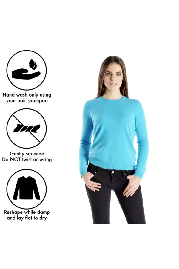 Women’s Crew Neck Cashmere Sweater - Cashmere Boutique