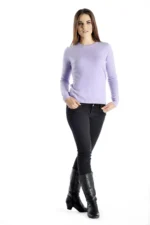 Womens Crew Neck Cashmere Sweater - Cashmere Boutique