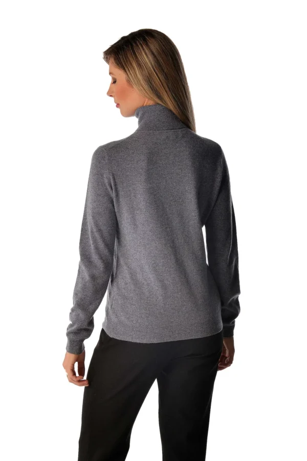 Women’s Pure Cashmere Turtle Neck Sweater - Cashmere Boutique