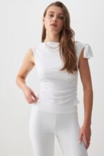 Asymmetrical Off Shoulder Top