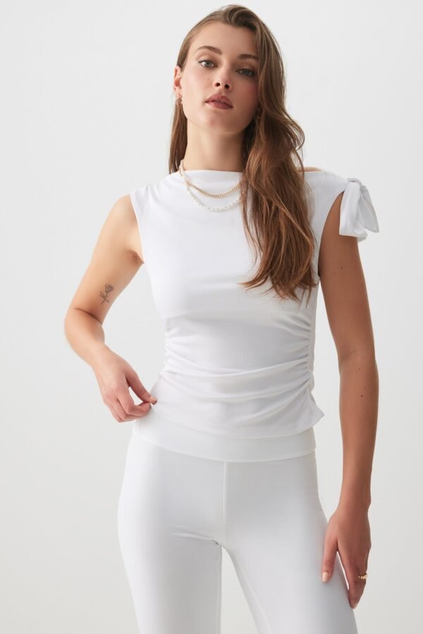 Asymmetrical Off Shoulder Top