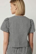 Boxy Tie Front Blouse