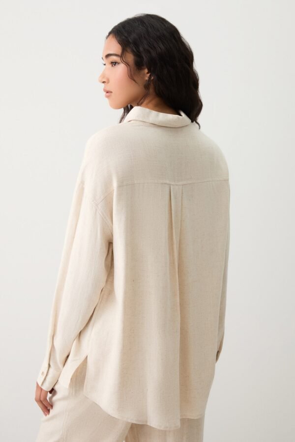 Oversized Linen Blend Shirt
