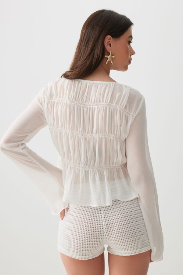 Tie Front Sheer Cardigan