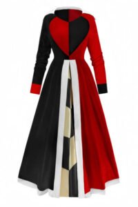 1930s Queen Of Hearts Costume Halloween Dress