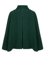 Pre-Sale Green 1940s Lapel Cape Coat