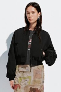 Balloon Sleeve Bomber Jackets