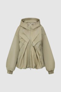 Bubble Hem Hooded Jackets