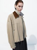 Contrast Collar Bomber Jackets