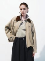 Contrast Collar Bomber Jackets