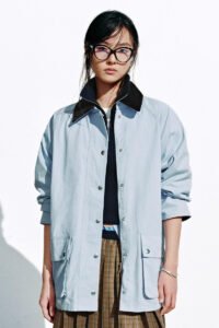Contrast Trim Oversize Jackets