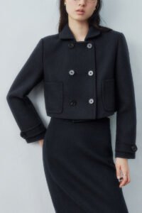 Cropped Double Breasted Jackets