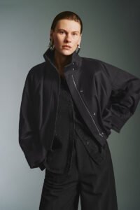 Cropped Zip Up Front Jackets