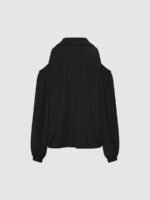 Cutout Puff Sleeve Jackets