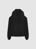 Cutout Puff Sleeve Jackets