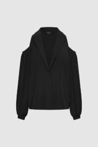 Cutout Puff Sleeve Jackets