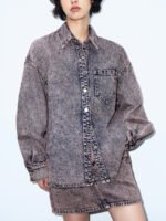 Distressed Loose Denim Jacket