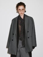 Double Breasted Notch Lapel Blazer