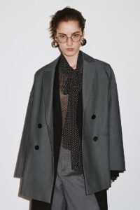 Double Breasted Notch Lapel Blazer