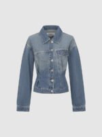 Flap Pocket Button Up Denim Jackets