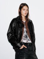 Flap Pockets Collared Bomber Jackets