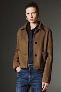 Patch Pockets Button Up Jackets