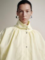 Stand Collar Button Up Jackets